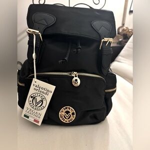 Valentino Orlandi vegan leather additional wallet backpack